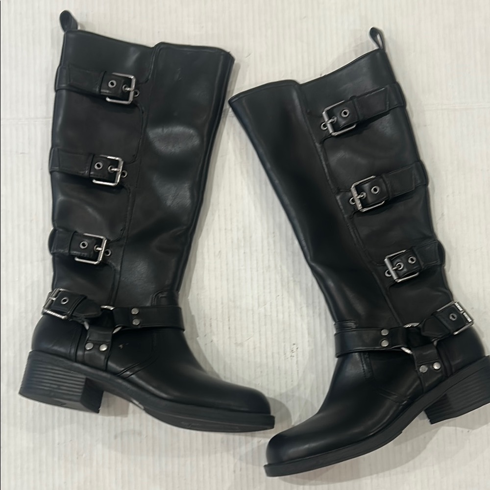 NWOT Dolce Vita Black Ardell Tall Buckle Boot Size 6.5 - Picture 13 of 17